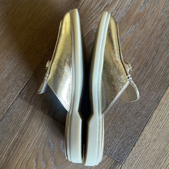 Sam Edelman KIRA BIT MULE in Amber Gold Leather - Picture 9 of 11